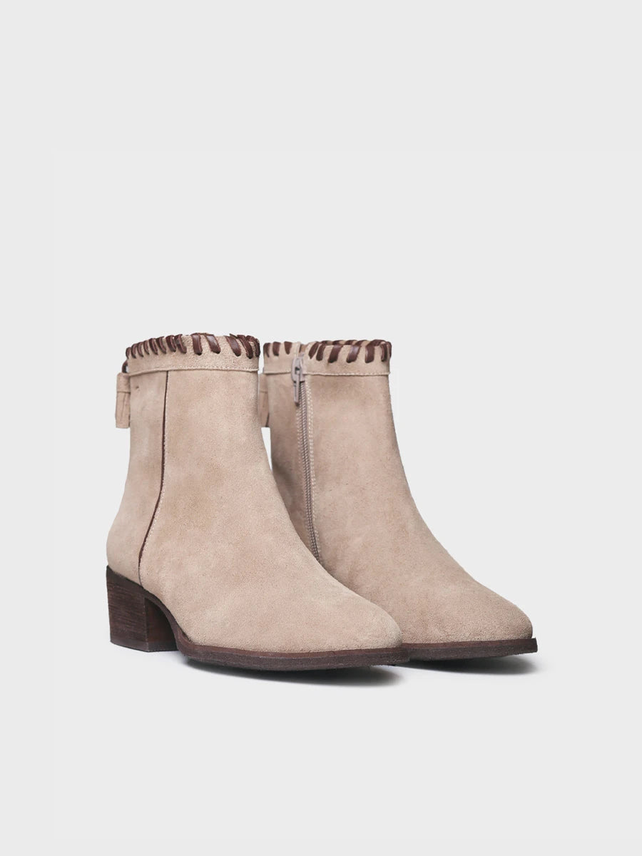 Toni Pons Paterna-SY Bottine Femme Suède Talon 4,5 cm