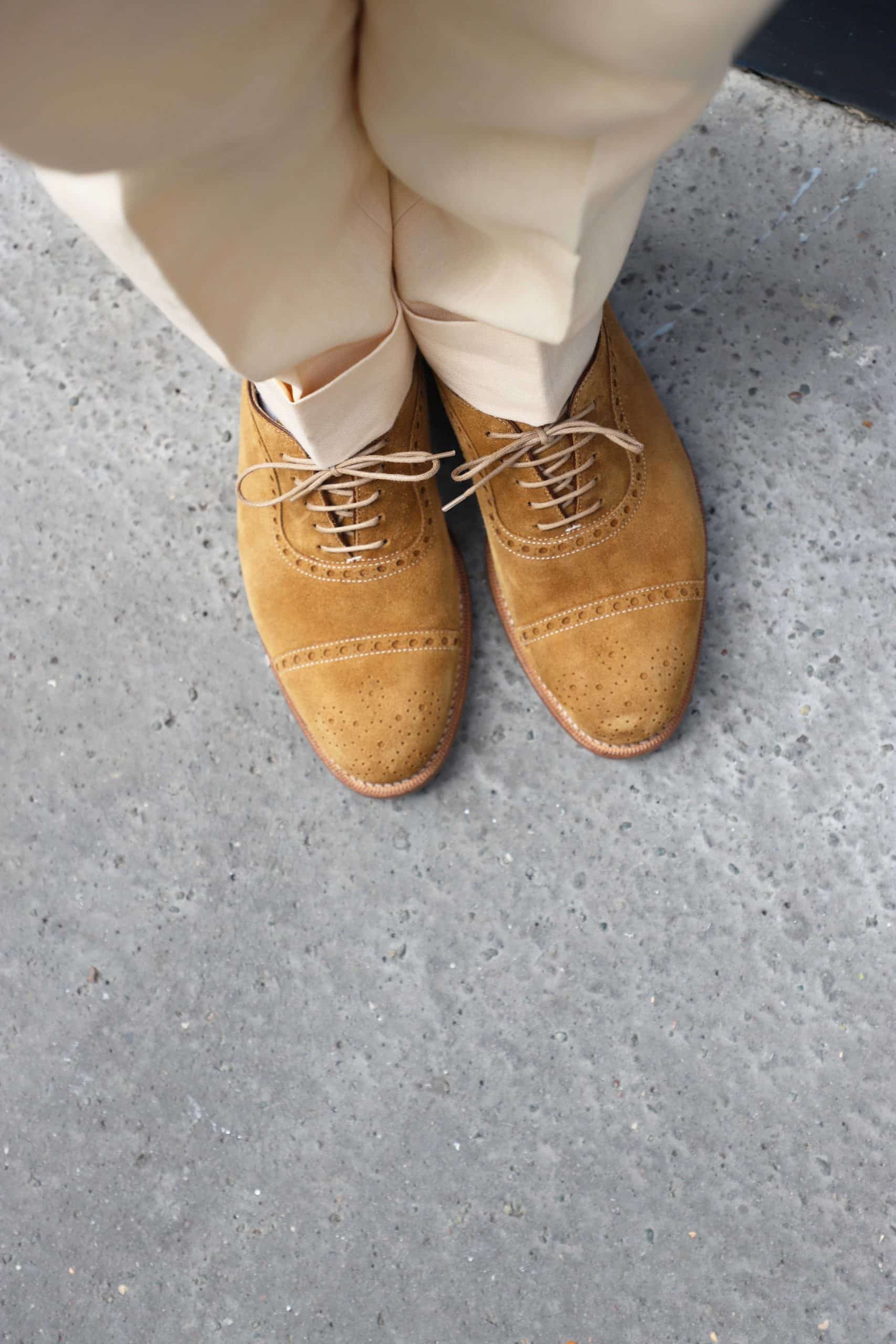 Malfroid Rosewood Cooper oxford daim perforé