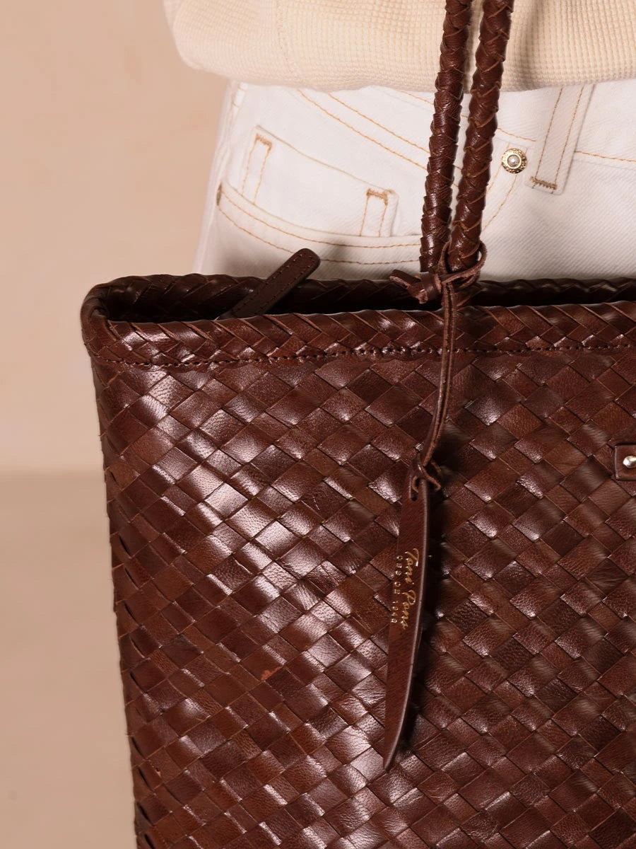 Toni Pons Samanta sac cuir tressé épaule grand