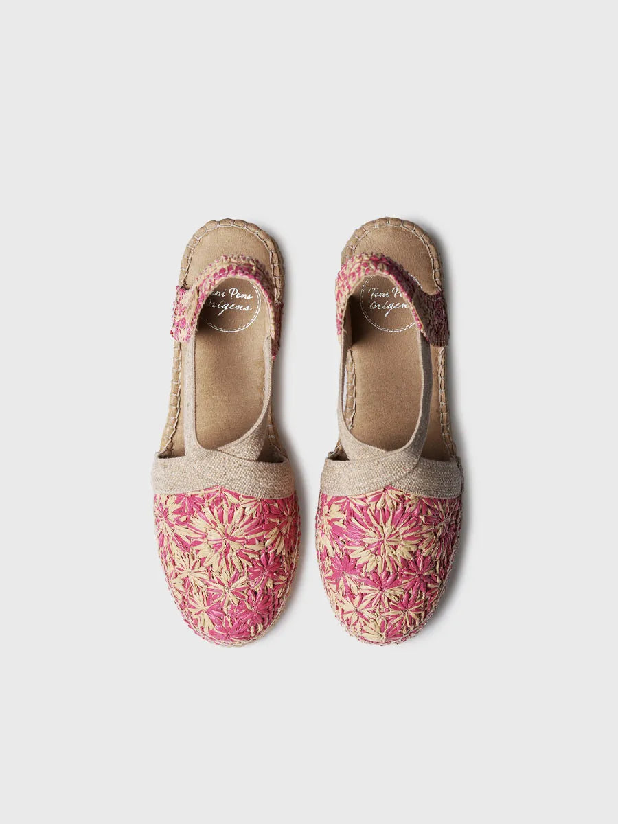 Toni Pons Terra-RF espadrilles compensées raphia floral