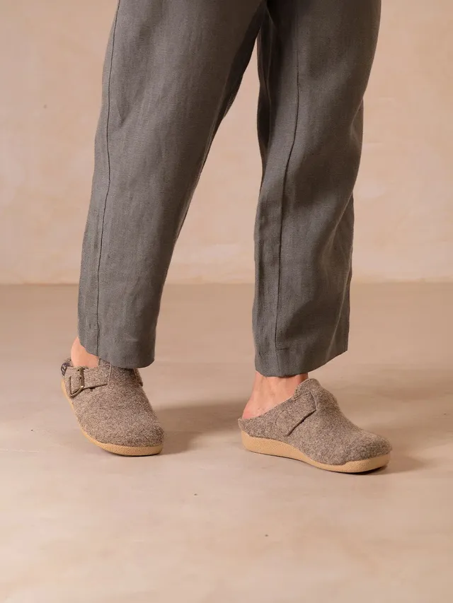 Toni Pons Norton-FP sabot homme feutre taupe