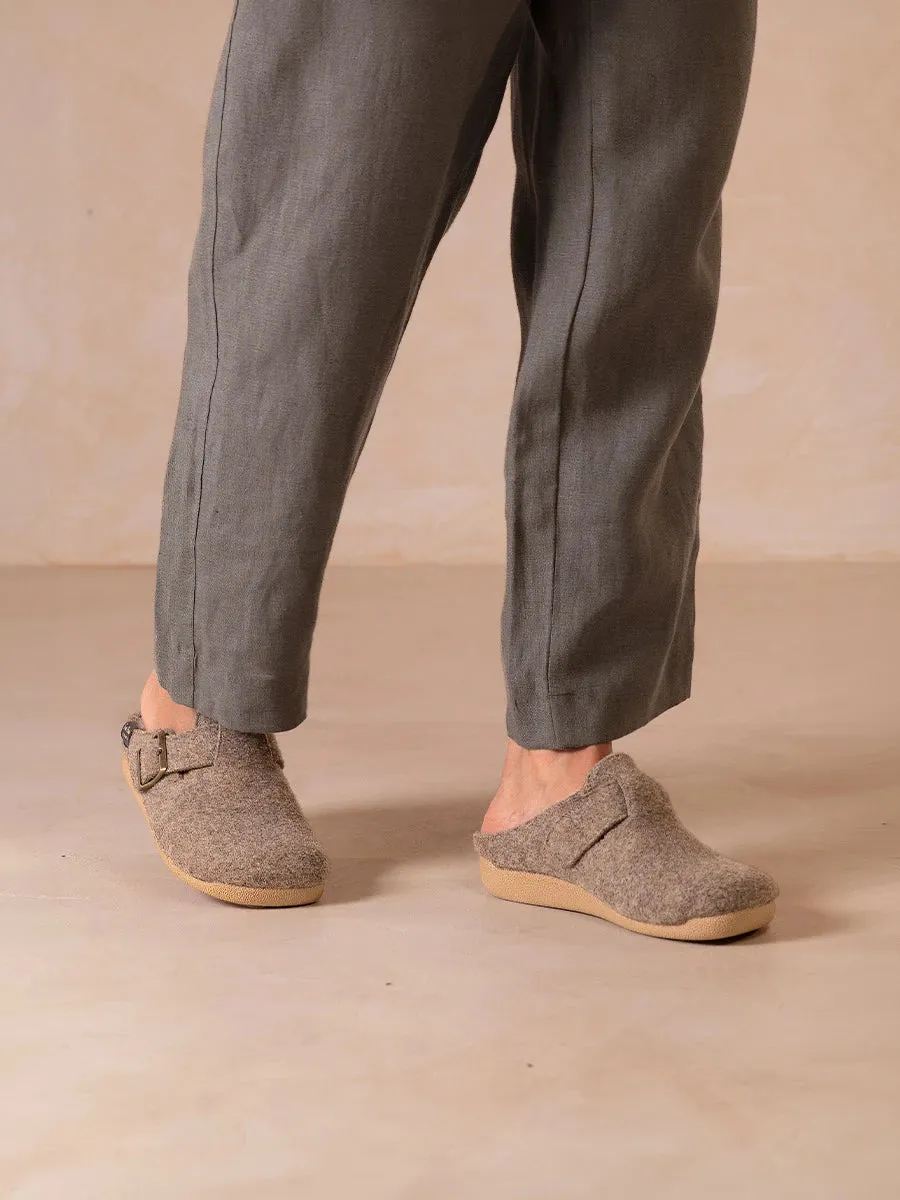 Toni Pons Norton-FP sabot homme feutre taupe