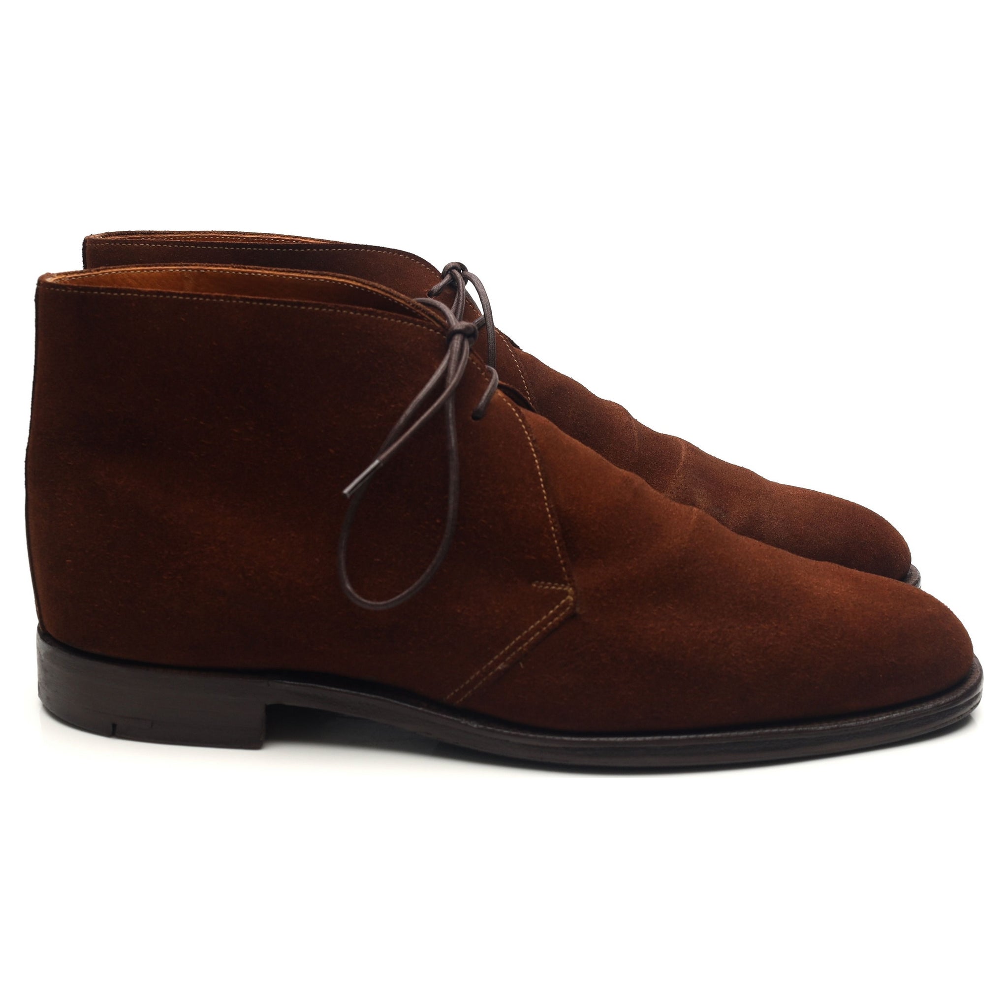 Crockett & Jones Chertsey boots daim marron UK 10.5