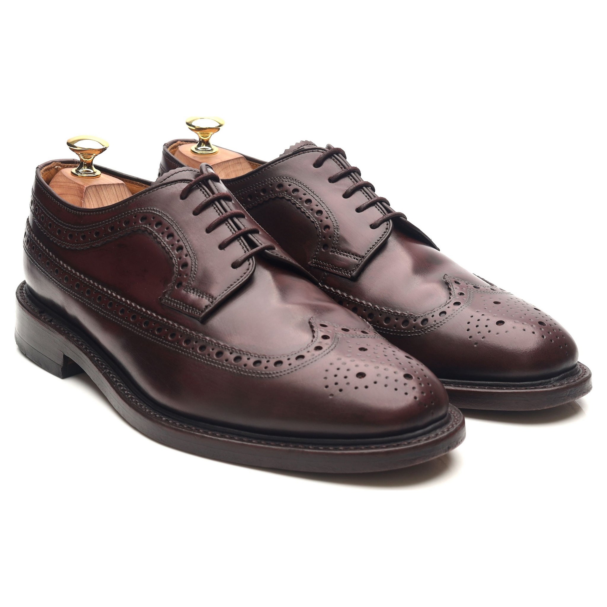 Loake Royal Brogue derby cuir bordeaux 8 poli