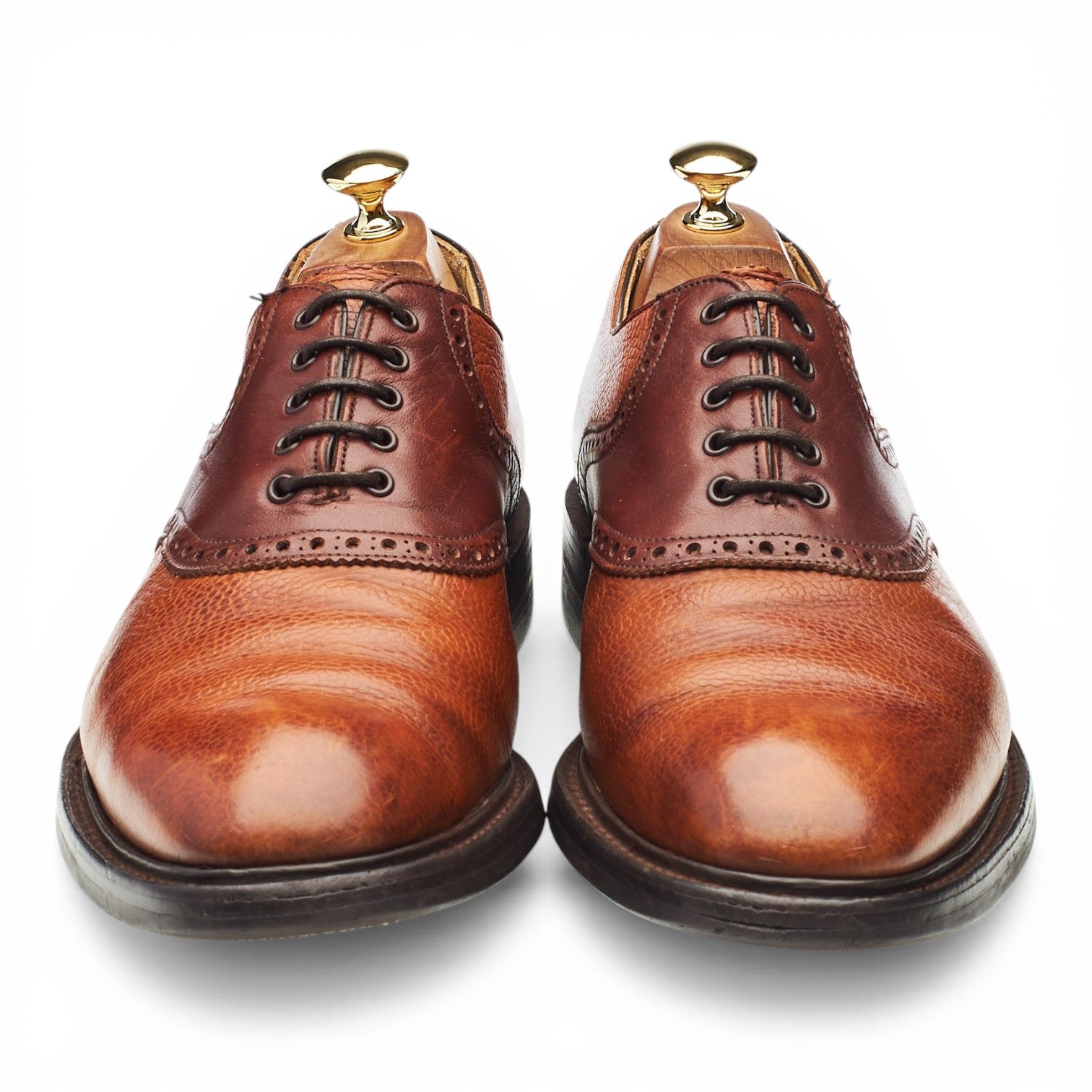 Cheaney George II oxford cuir grainé marron UK 9,5