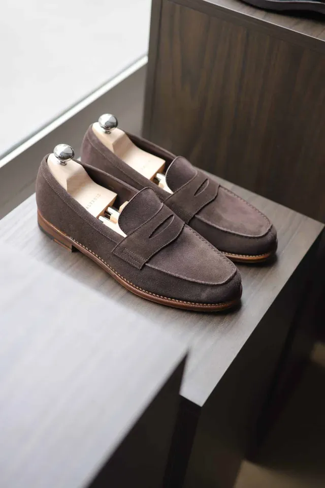 Malfroid Tilsitt mocassin penny daim non doublé
