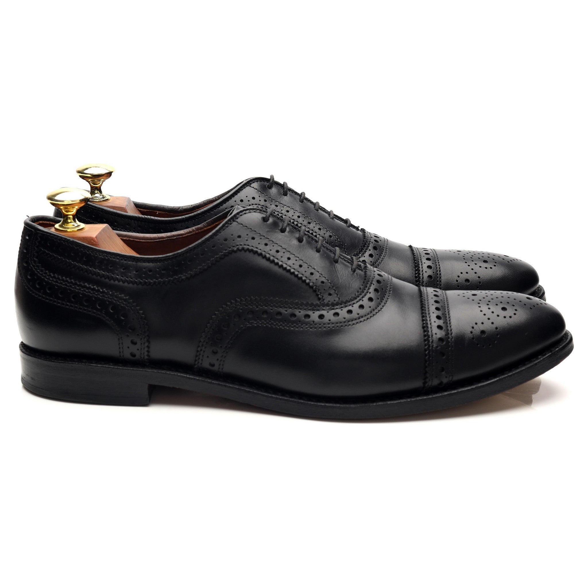 Allen Edmonds Strand oxford cuir noir pointure UK 8,5 brogue
