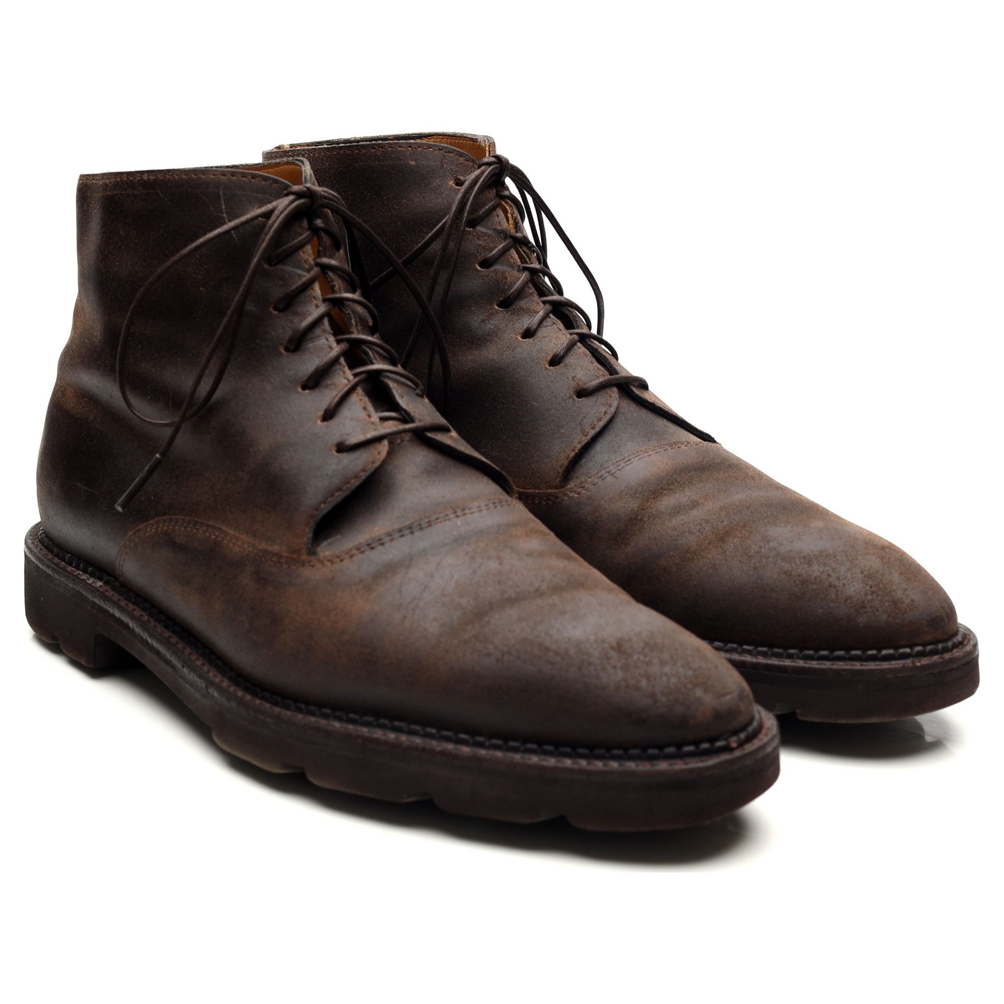 John Lobb Forge boots daim marron pointure UK 7