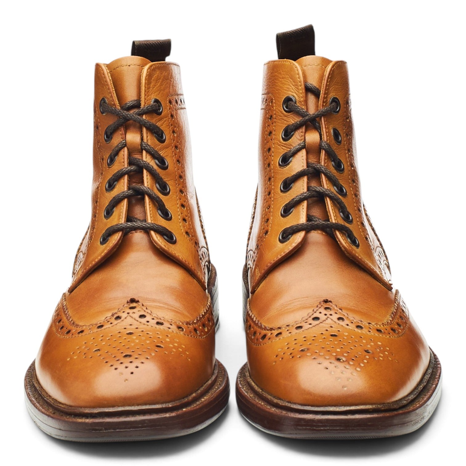 Loake 1880 Burford 2 boots brogue cuir marron UK 7