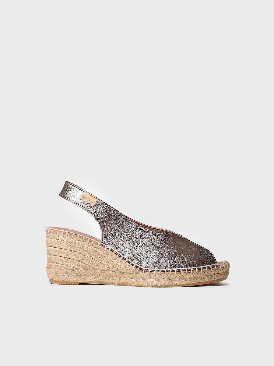 Toni Pons Laila-P espadrille compensée cuir talon 5 cm