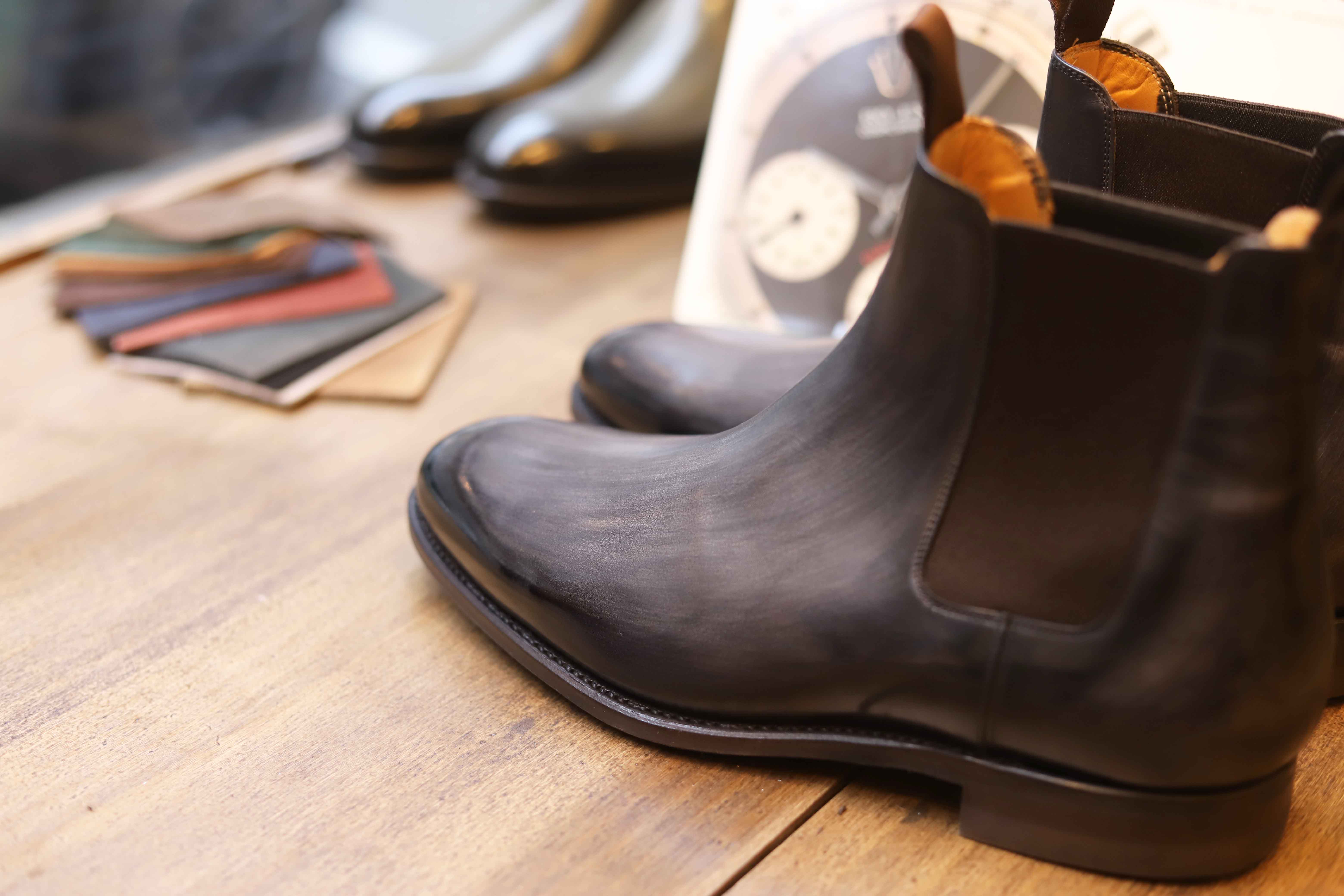 Malfroid Berrière boots chelsea cuir patiné