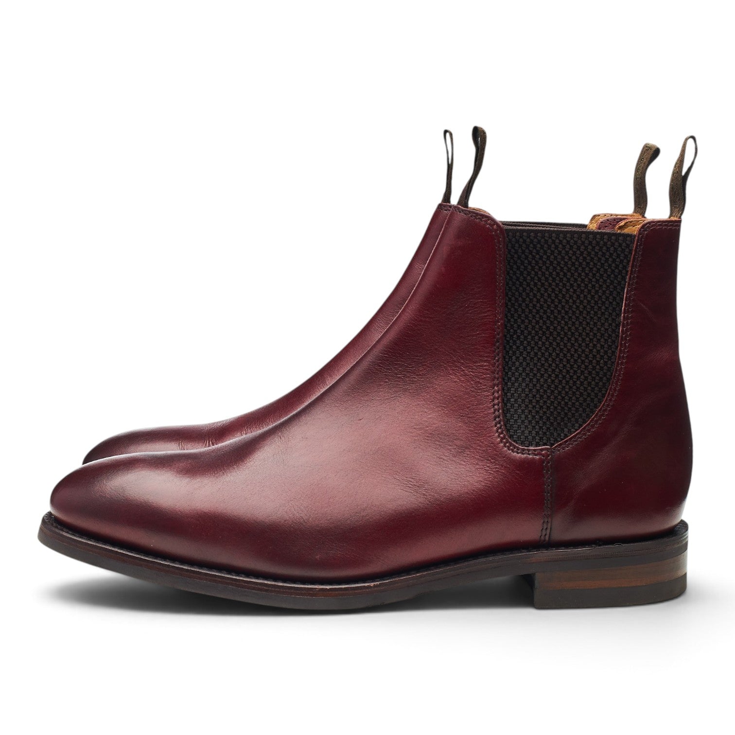 Loake 1880 Chatsworth boots chelsea cuir bordeaux UK 9