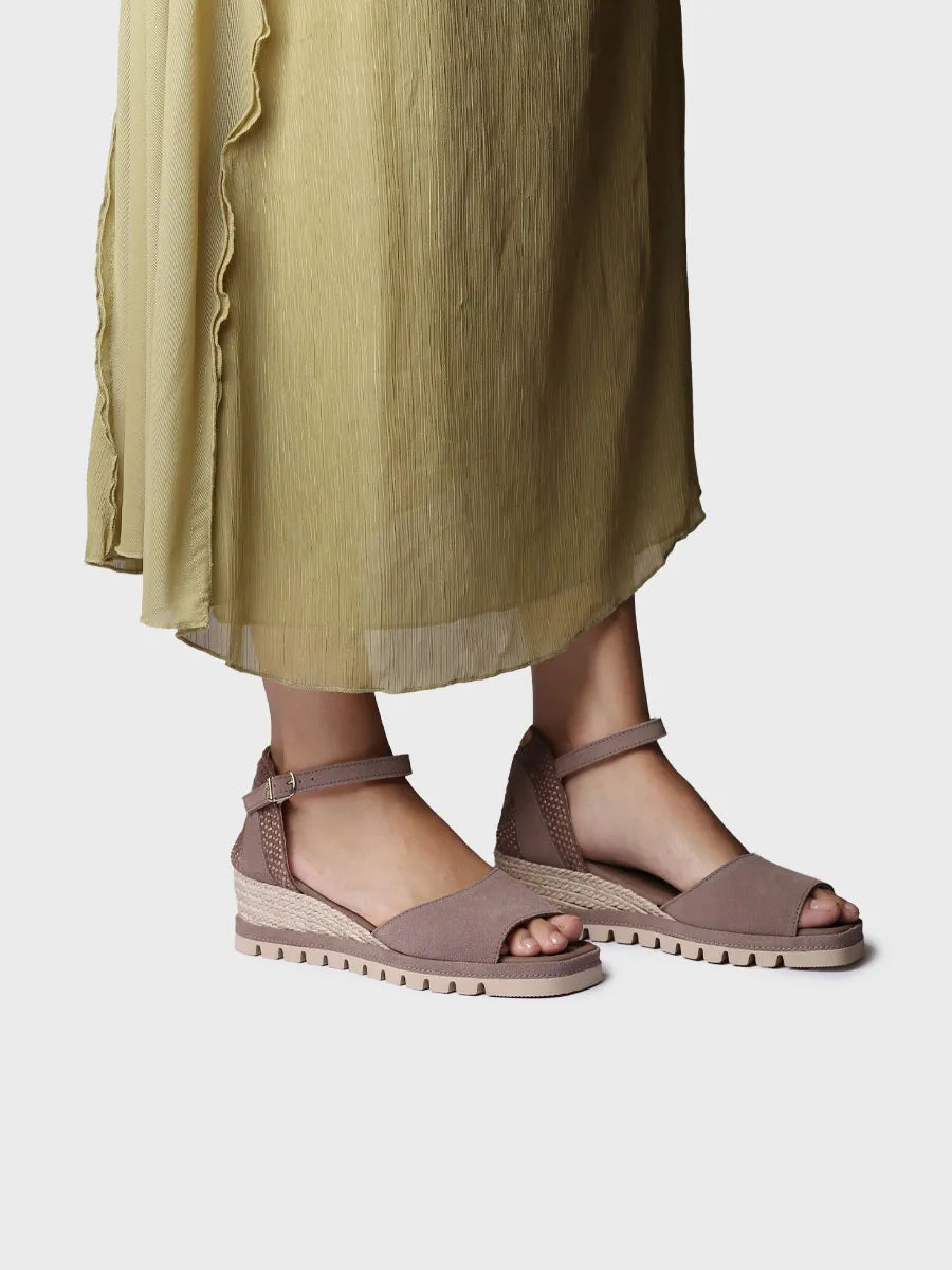 Toni Pons Brisa espadrille compensée femme cuir suédé