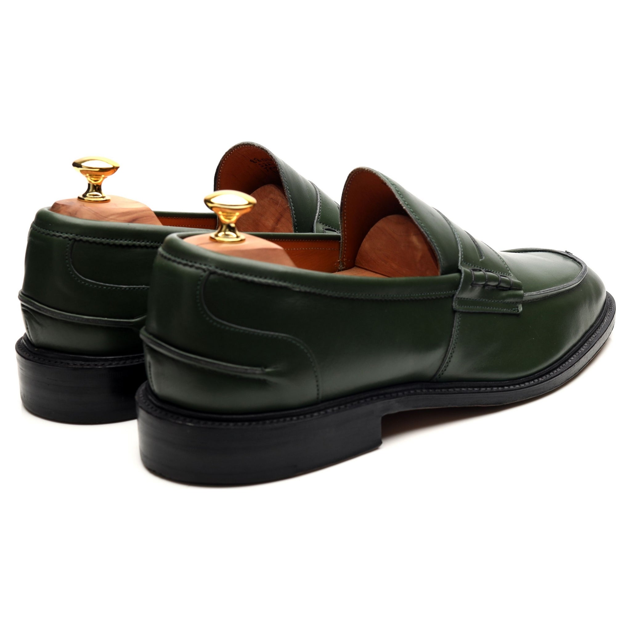 Tricker's James mocassins cuir vert UK 11,5