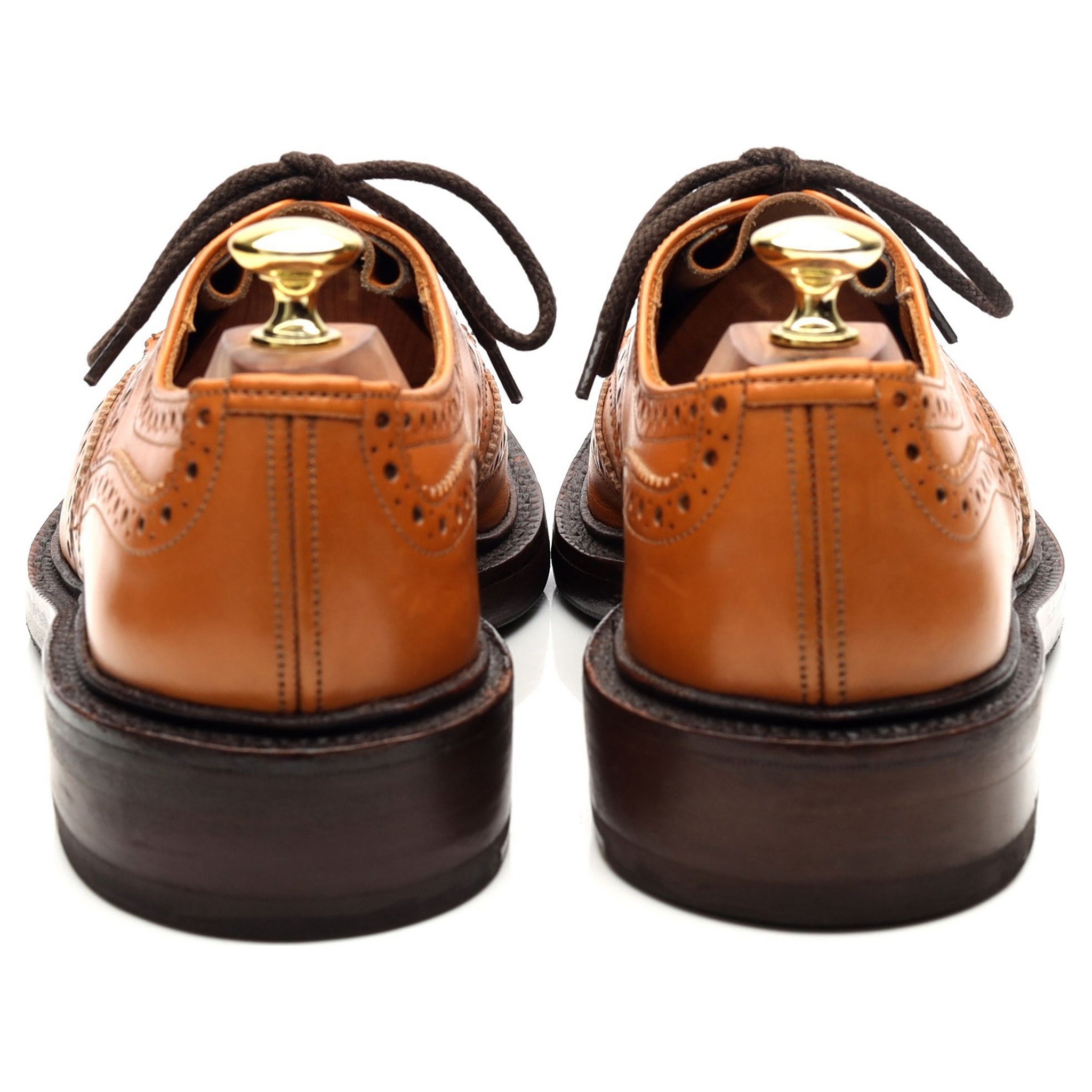 Tricker's Bourton derby cuir marron 7 UK brogue