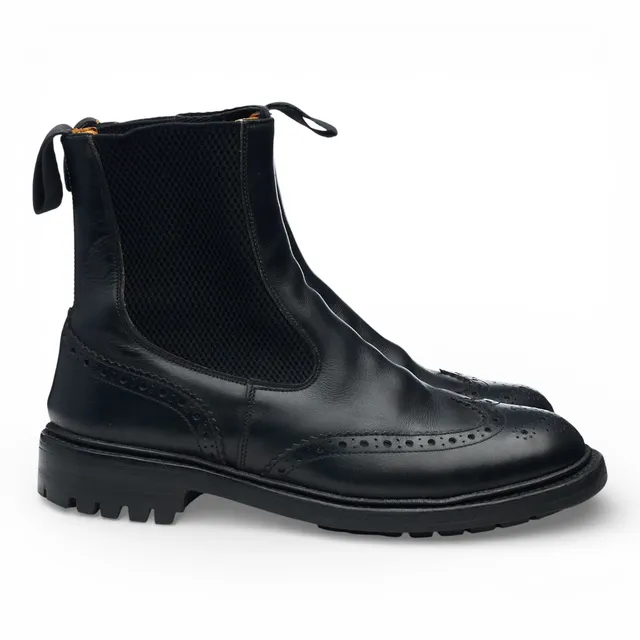 Tricker's Silvia bottines chelsea cuir noir UK 5