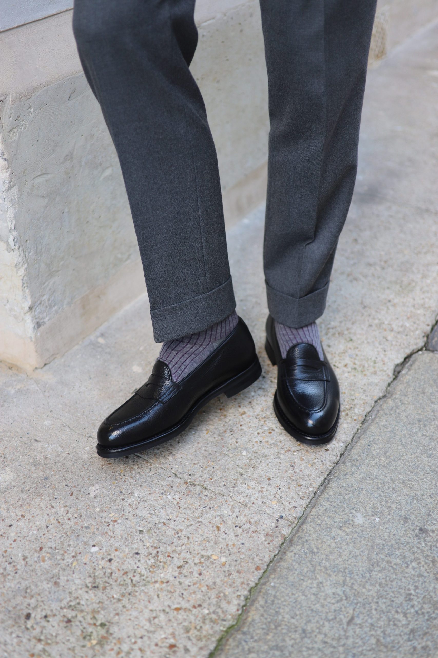 Malfroid Newport mocassins cuir grainé semelle Vibram