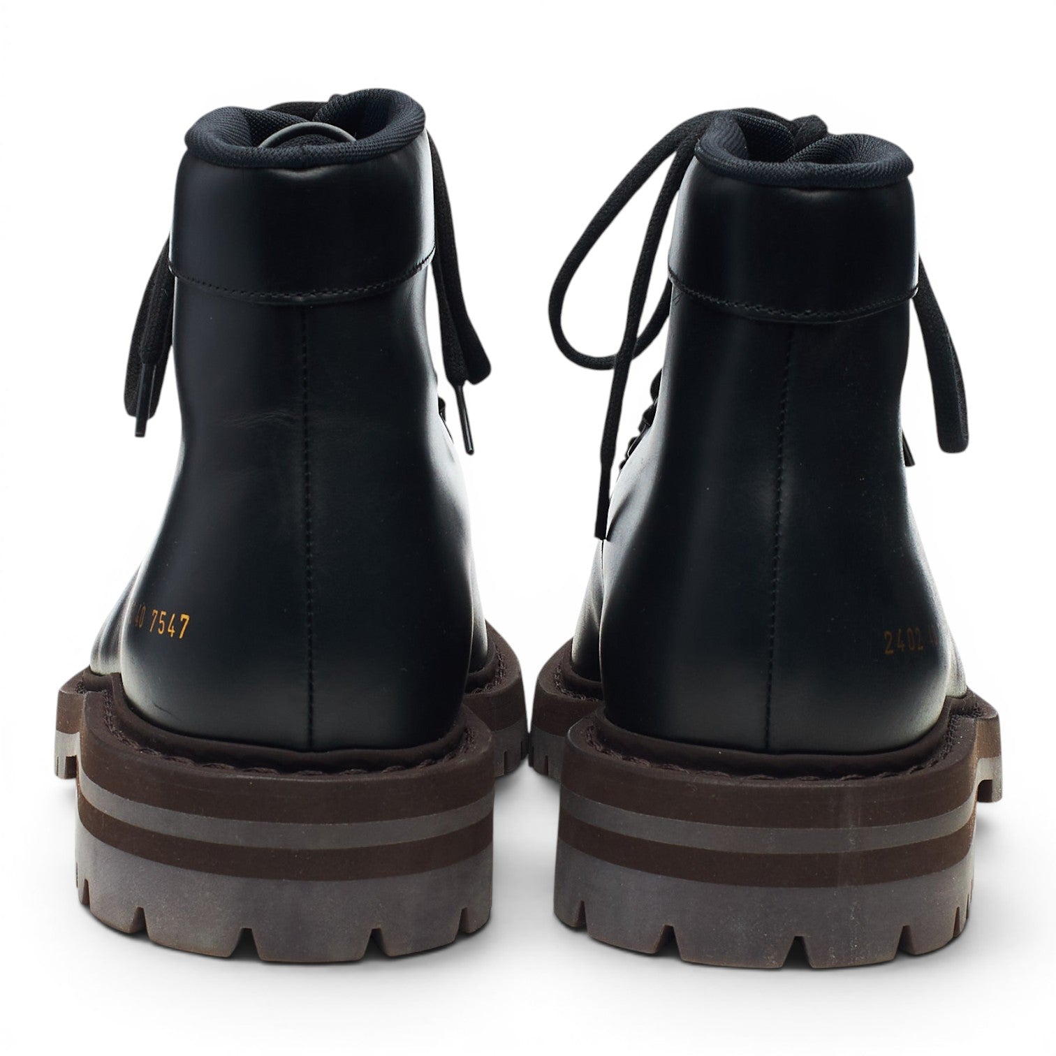 Common Projects boots cuir noir pointure UK 6