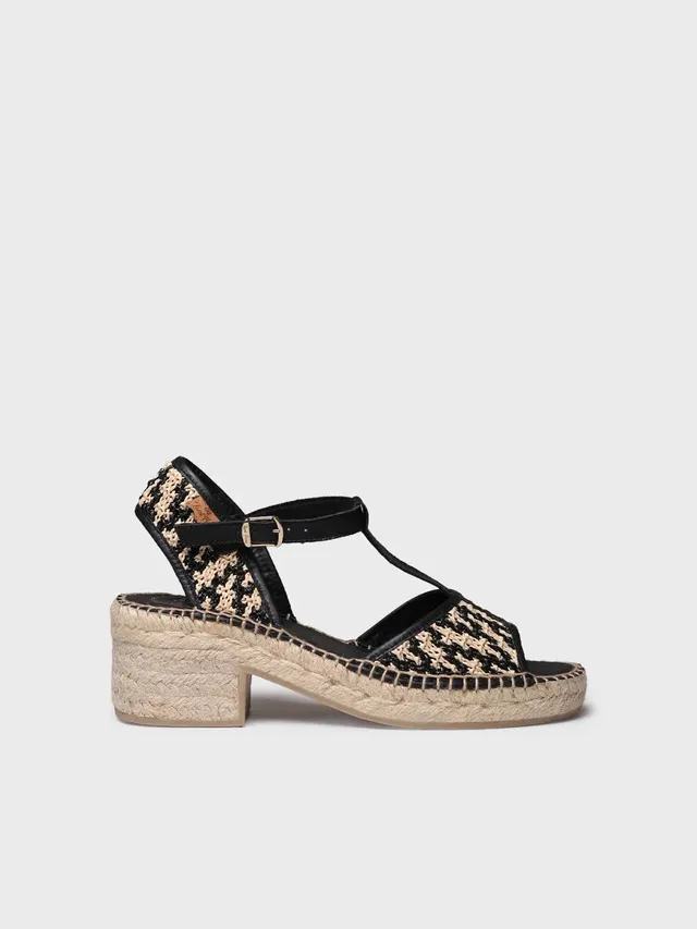 Toni Pons Donata-RP espadrilles petit talon raphia cuir