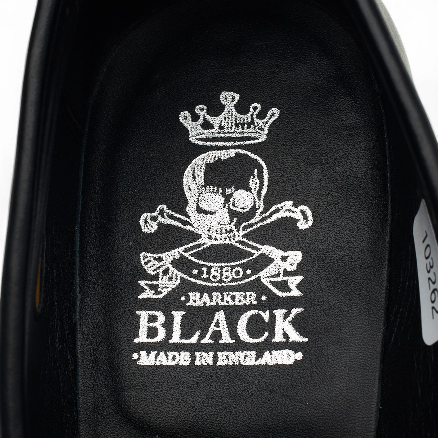 Barker Black Crown mocassins homme cuir noir UK 8.5