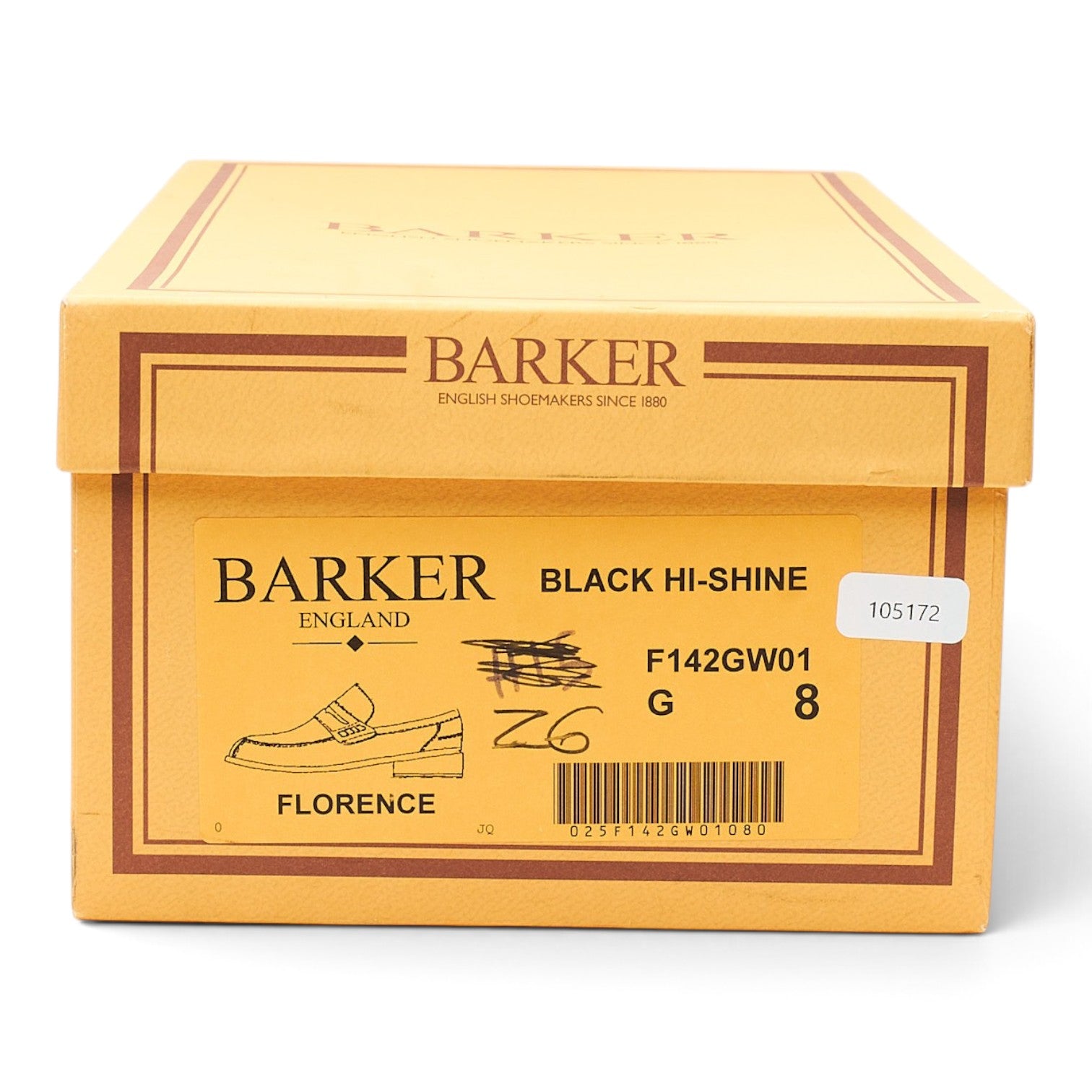 Barker Florence mocassin cuir noir 8 G