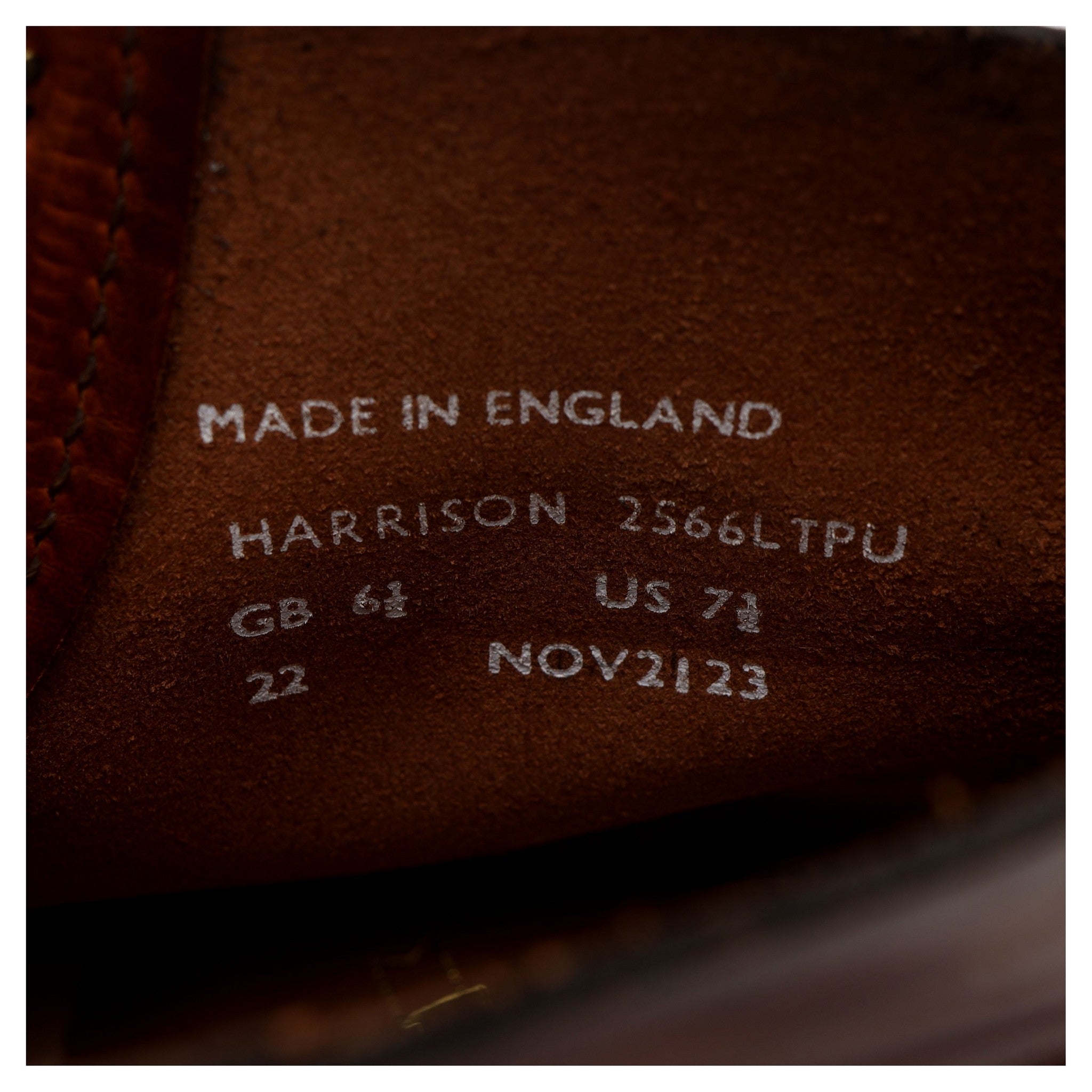 Sanders Harrison bottines derby cuir marron 6.5