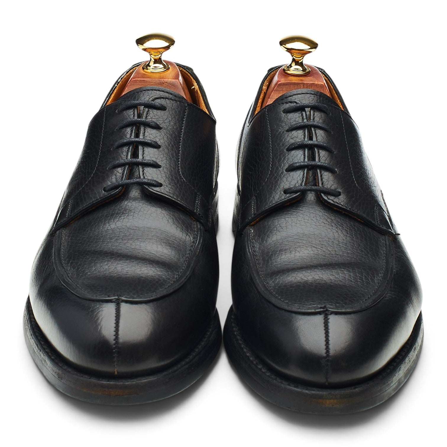 Peal & Co derby cuir grainé noir pointure UK 8.5