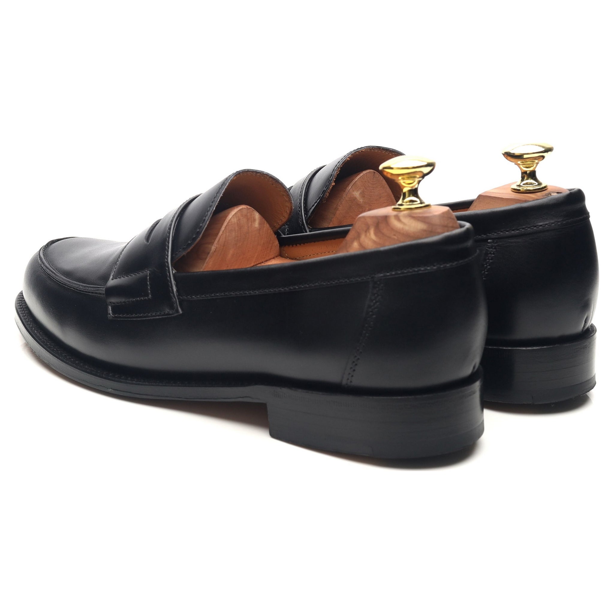 Grenson Epsom mocassin cuir noir pointure UK 7 cousu Goodyear