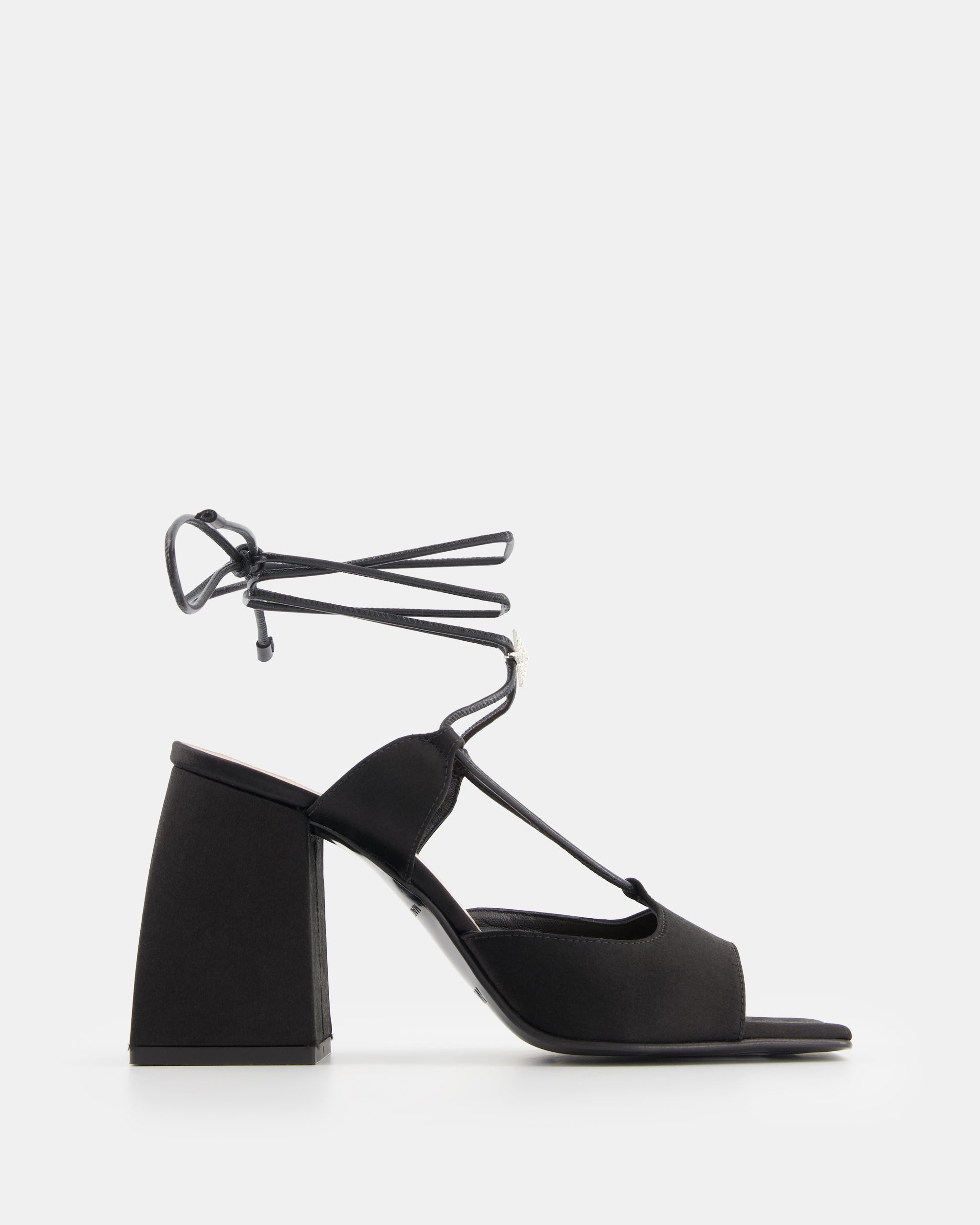 Nodaleto Bulla Gala 90 sandales noir satin talon 9 cm