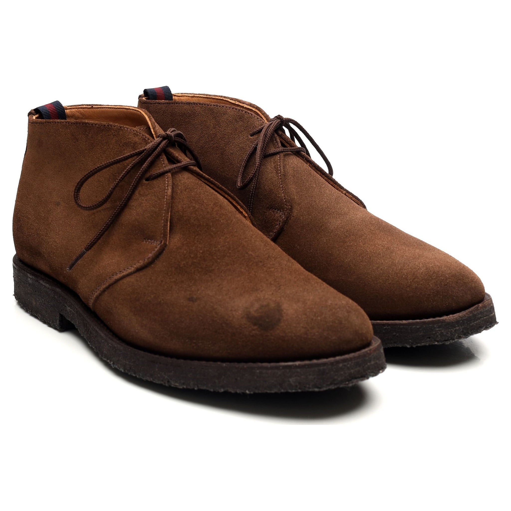 Sanders Finley boots chukka marron suède pointure UK 8