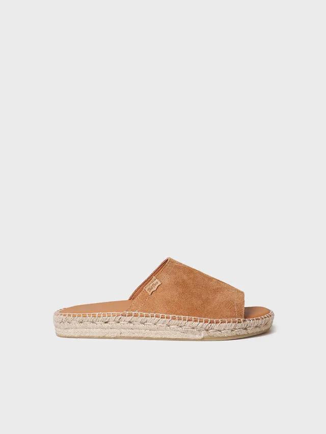 Toni Pons Bru espadrilles cuir homme ouvertes