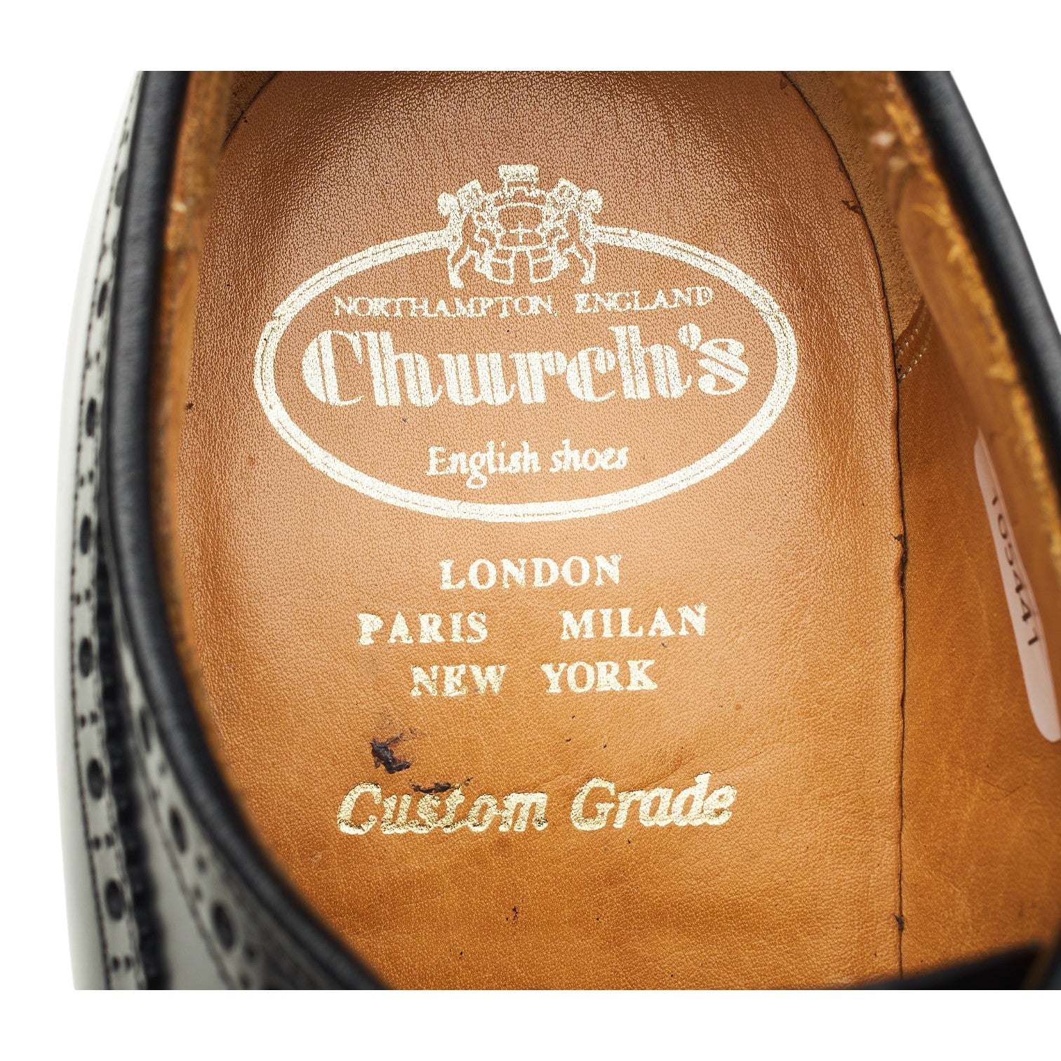 Church's Grafton derby brogue cuir noir UK 8