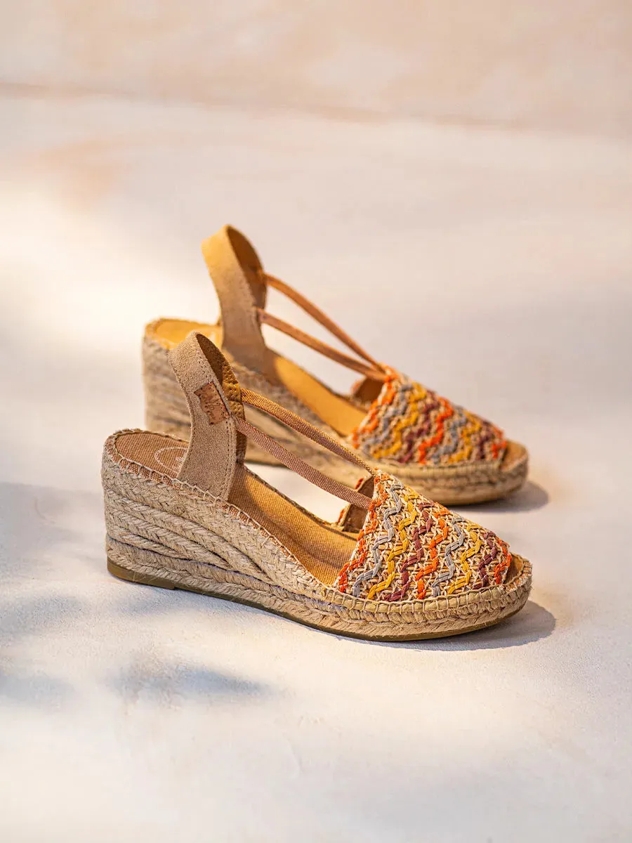 Toni Pons Sara-RS espadrilles compensées toile multicolore