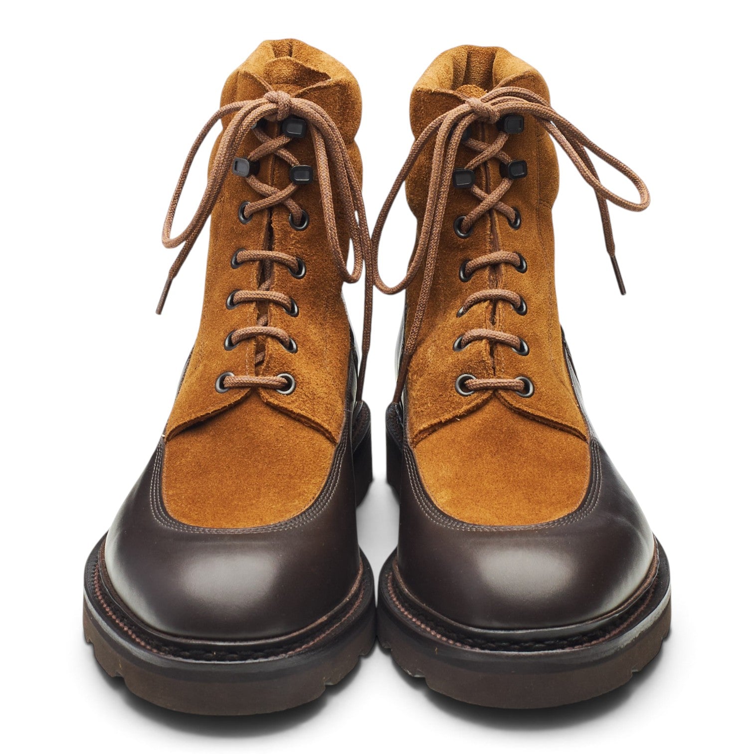 John Lobb Peak bottines cuir daim marron UK 8