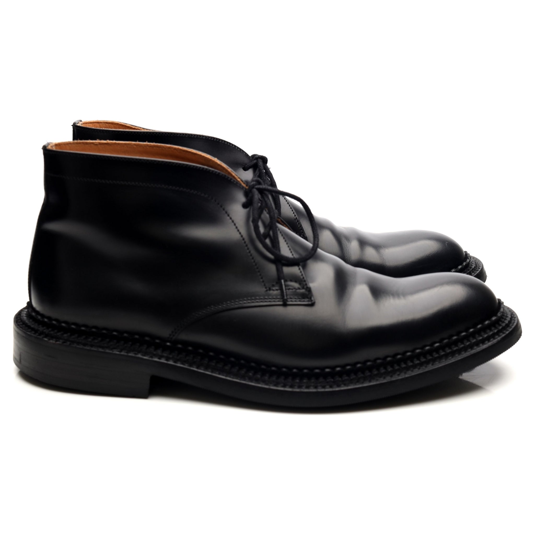 Grenson Triple Welt chukka boots cuir noir UK 8.5