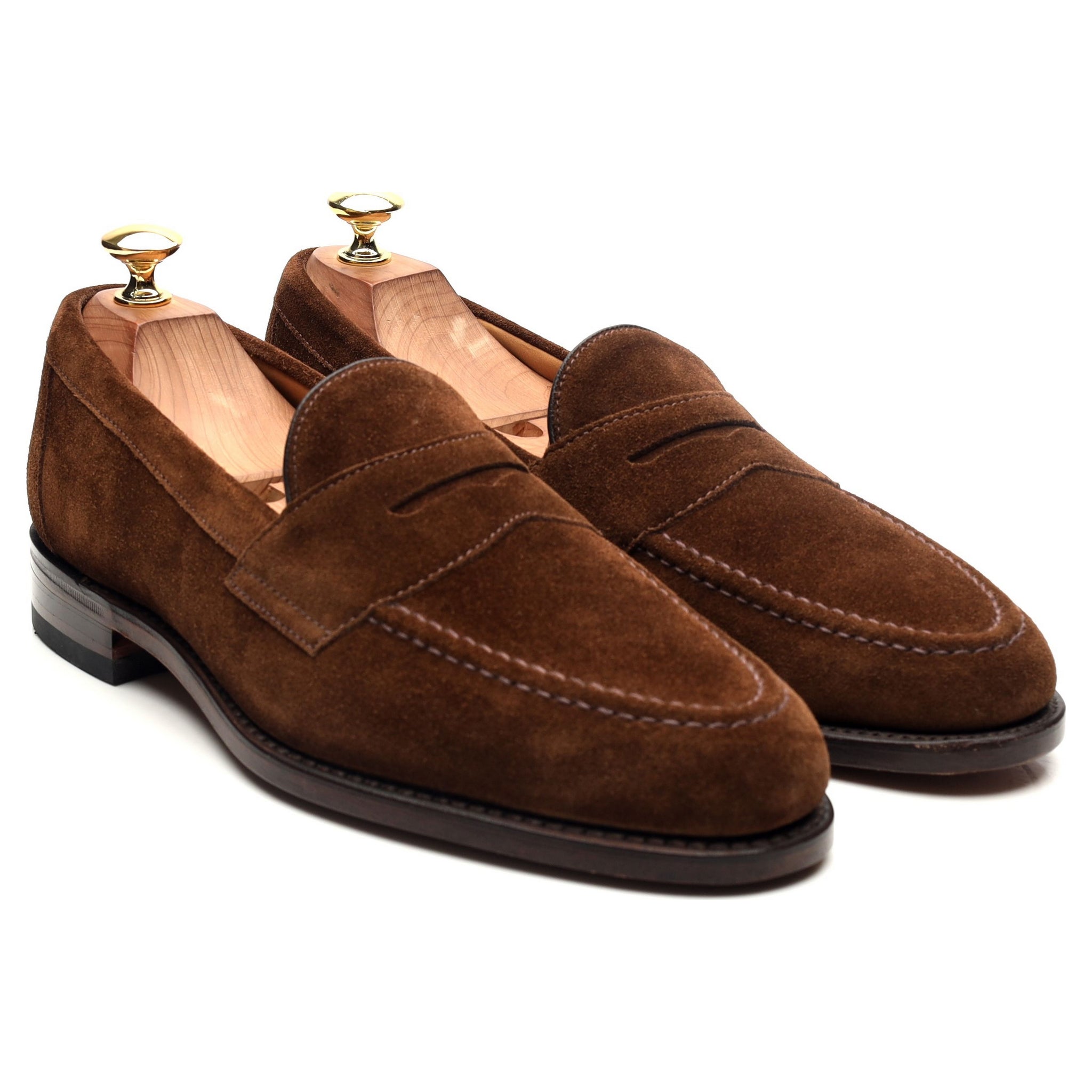 Loake Imperial mocassin daim marron UK 8