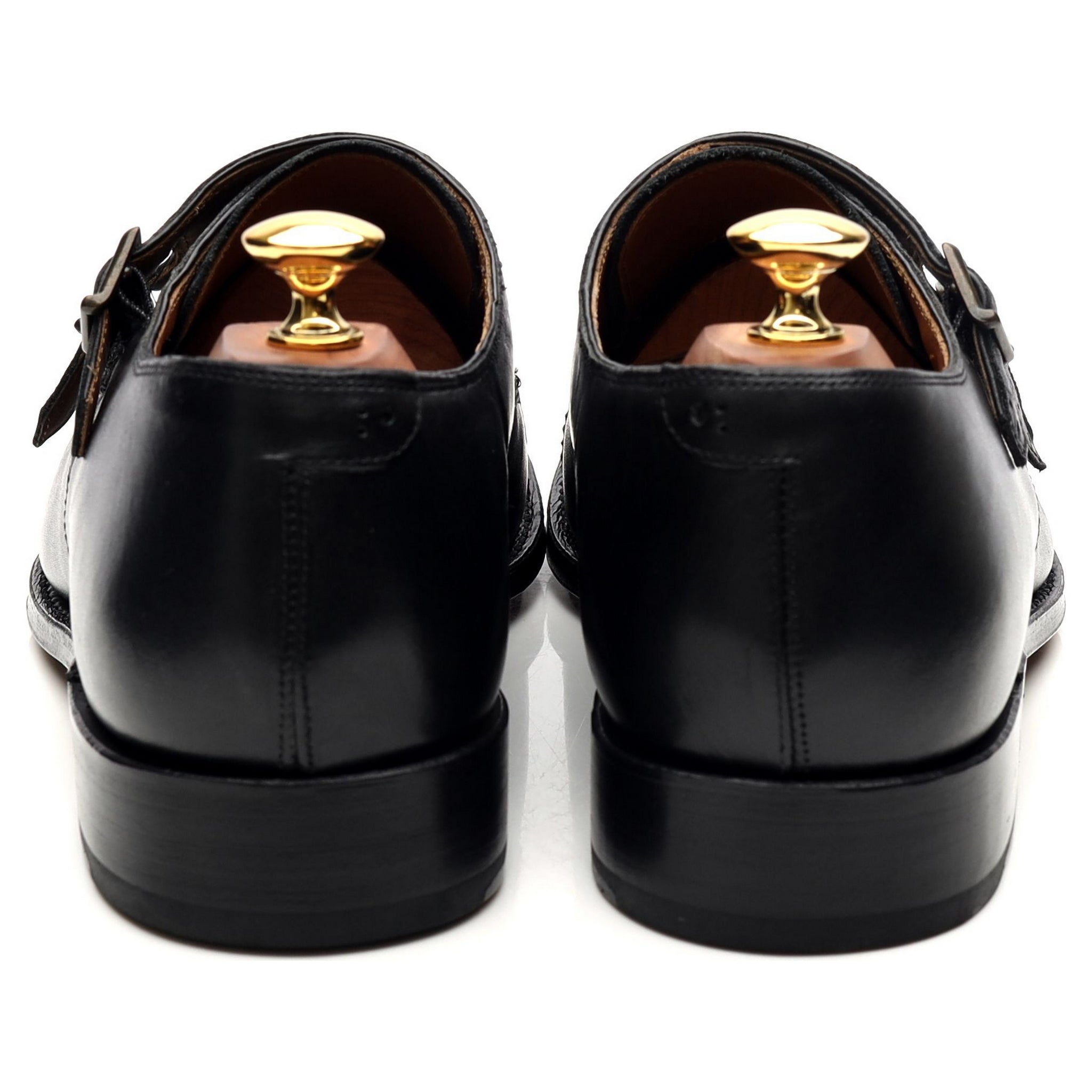Grenson Ellery derbies double boucle cuir noir UK 9