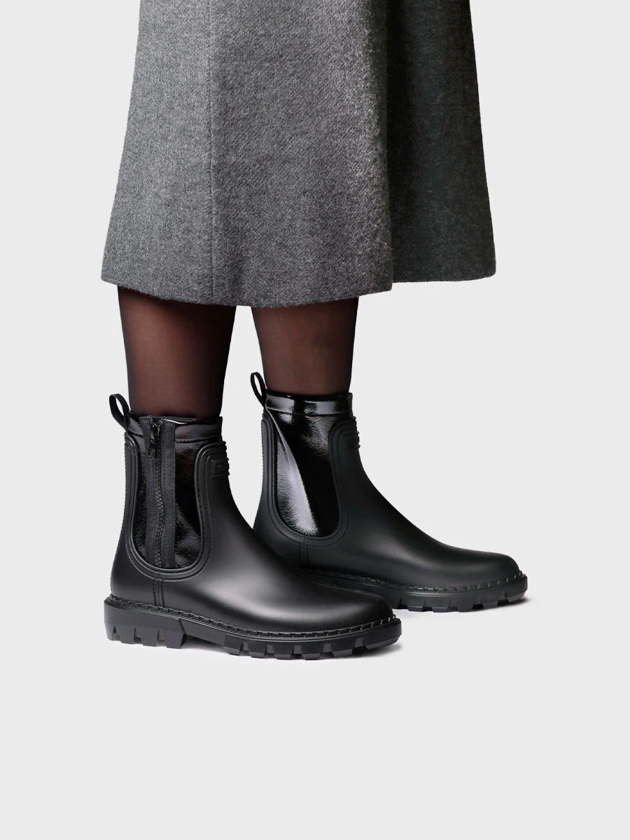 Toni Pons Chiara bottine pluie caoutchouc zip