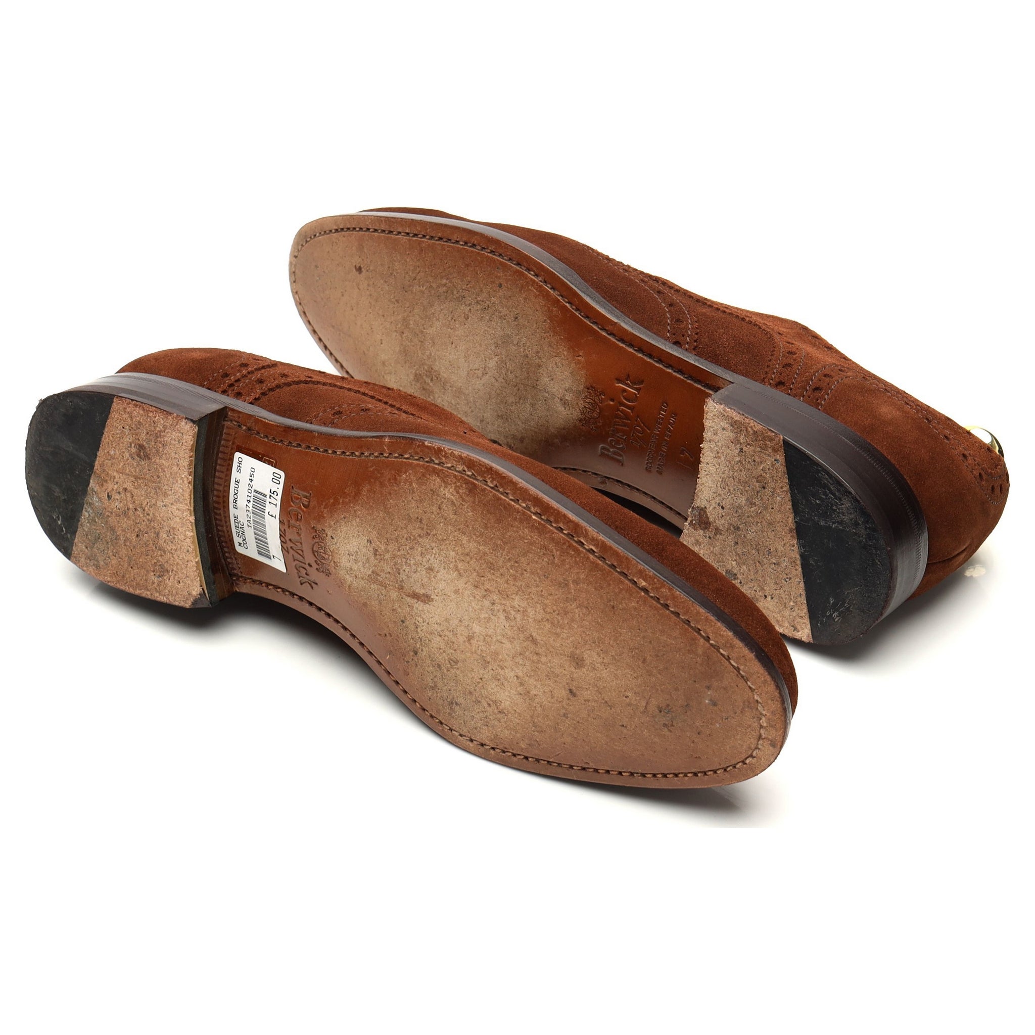 Berwick 108970 derbies suède marron UK 7