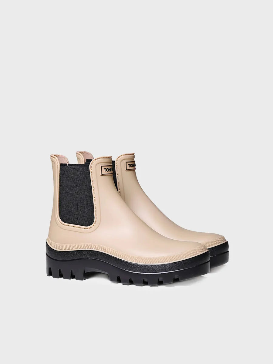 Toni Pons Carter boots chelsea pluie beige femme