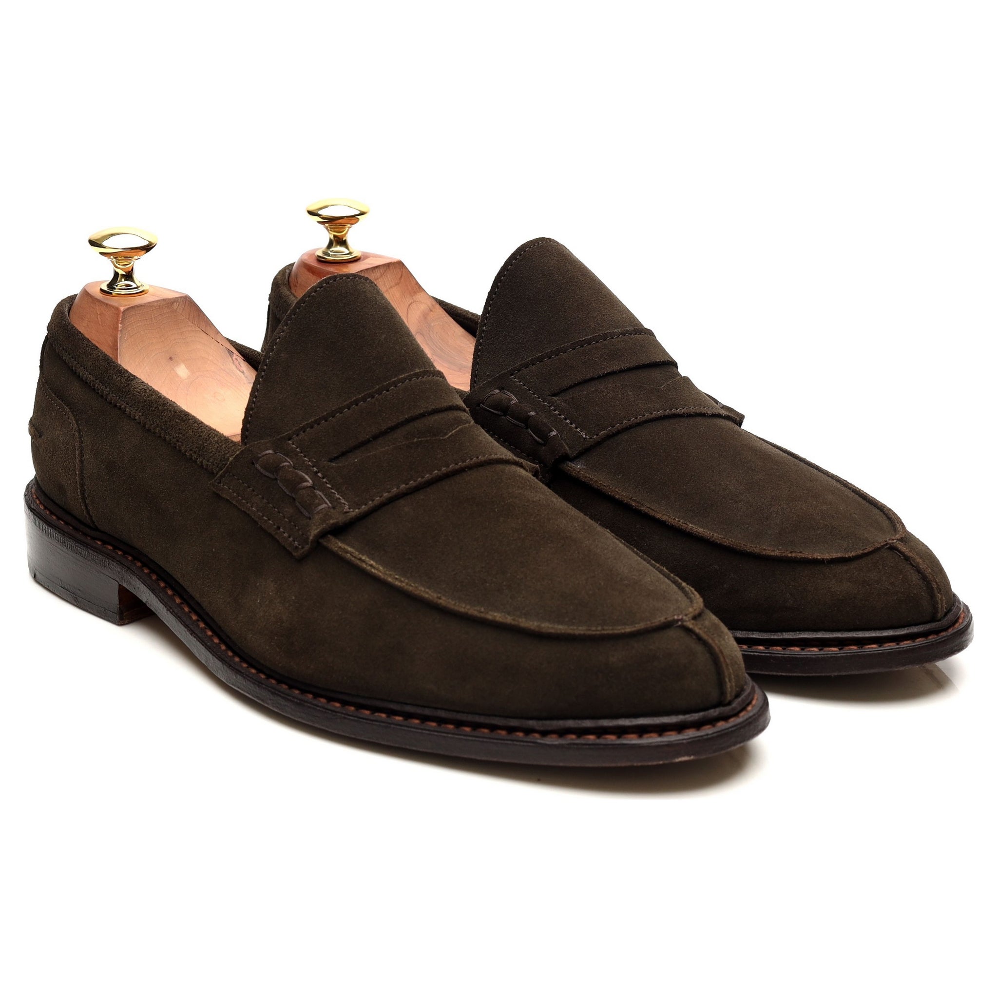 Tricker's Adam mocassins daim vert pointure 9