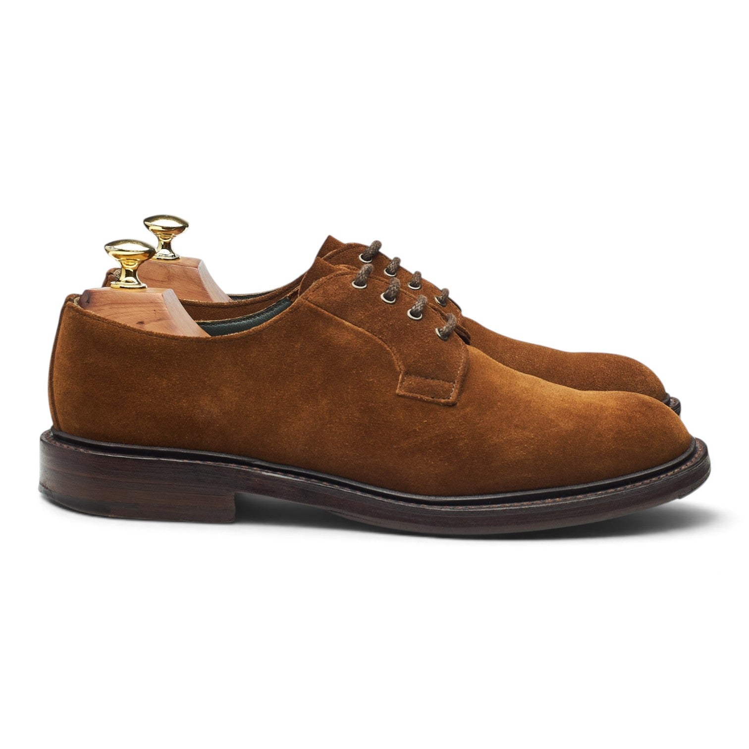Drake's August derbys daim marron UK 8