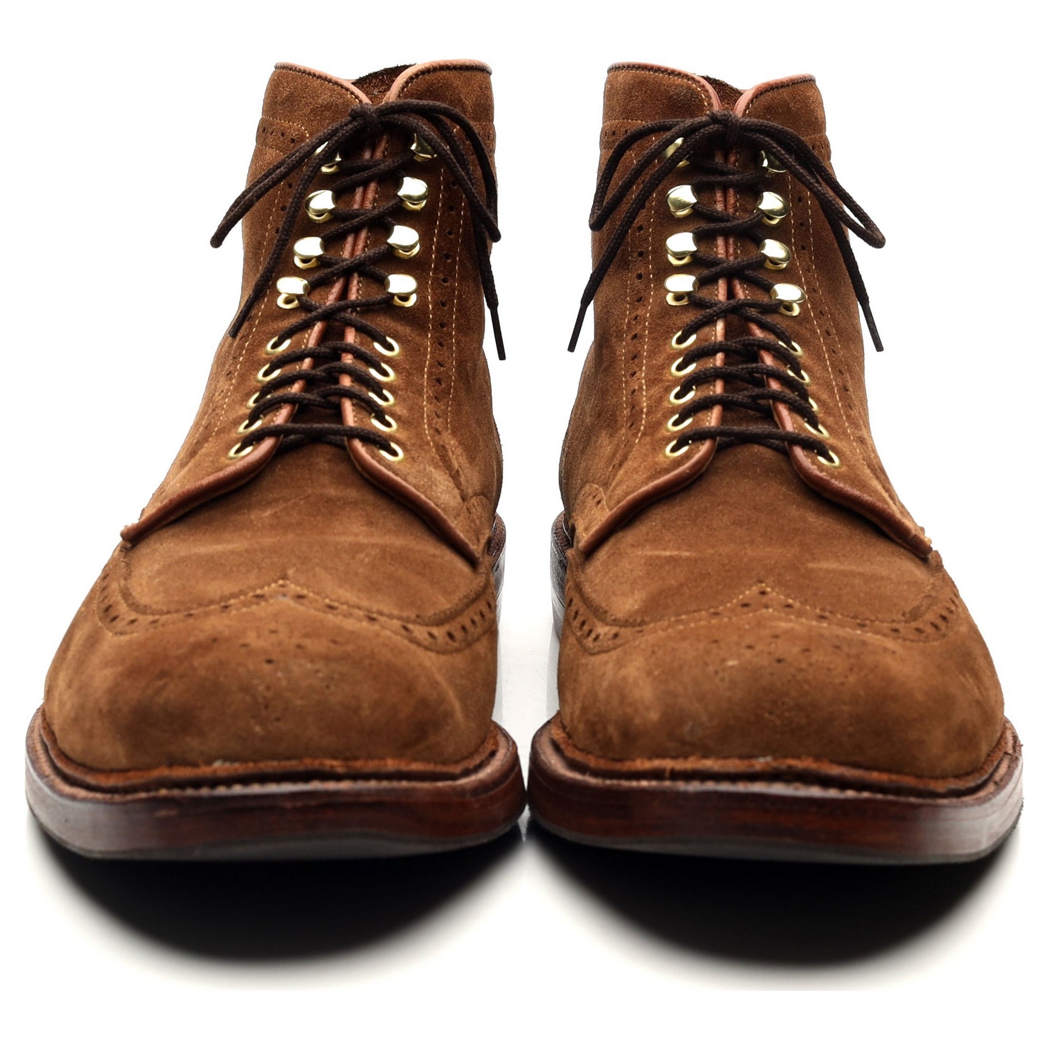 Alden D7801 boots daim marron UK 10.5