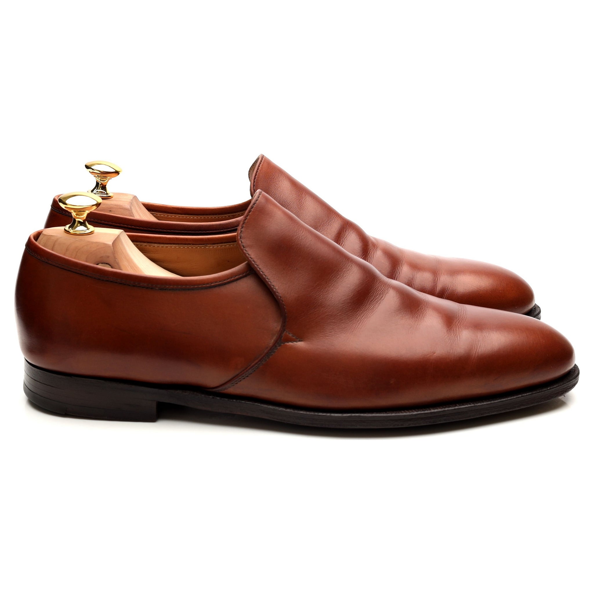Crockett & Jones mocassins cuir camel pointure 11