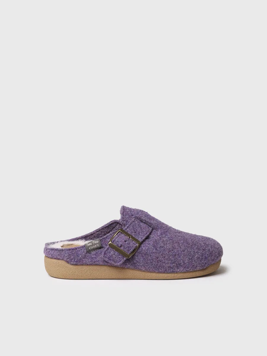 Toni Pons Mima-FP chaussons sabot violets feutre