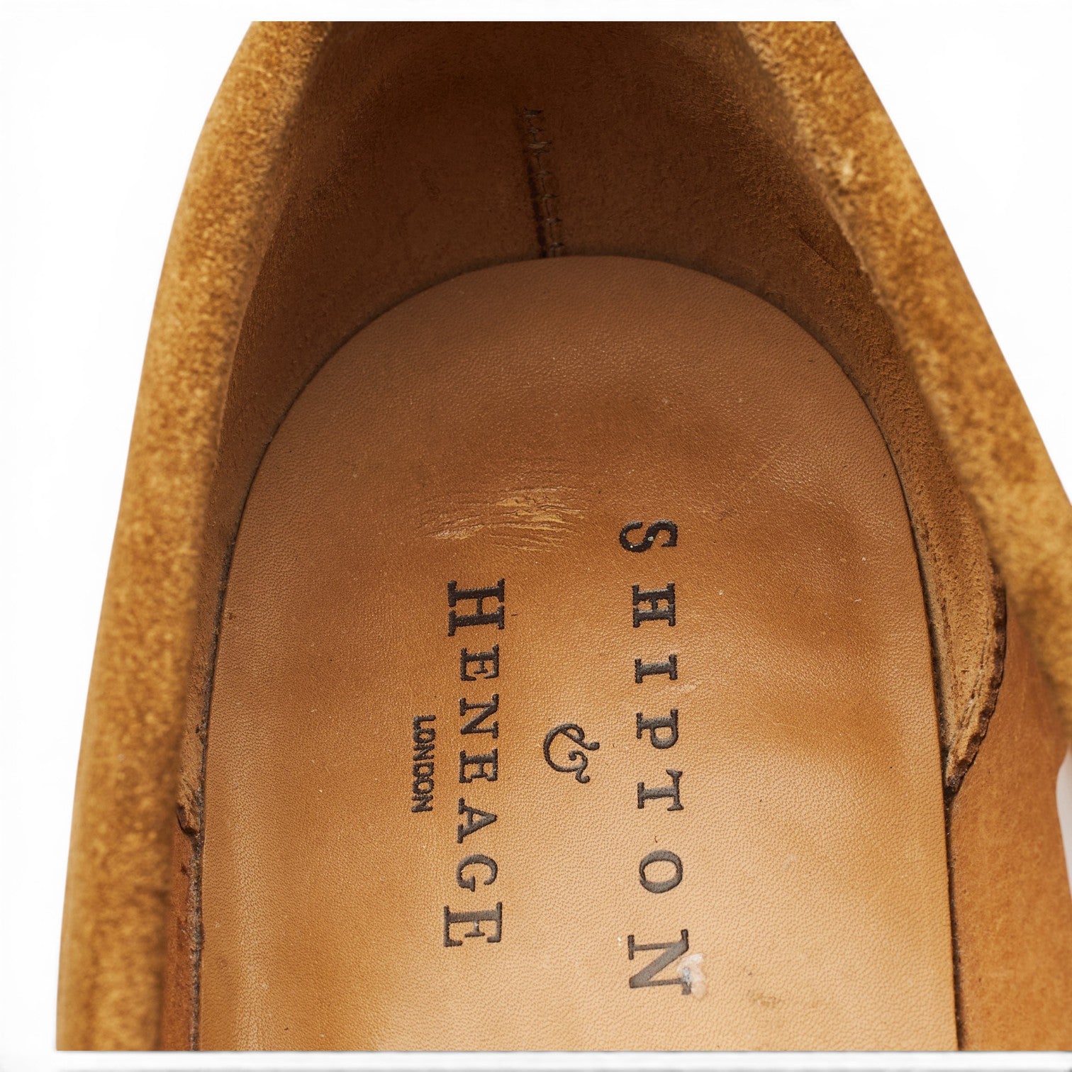 Shipton & Heneage Grenada mocassins daim sable UK 10