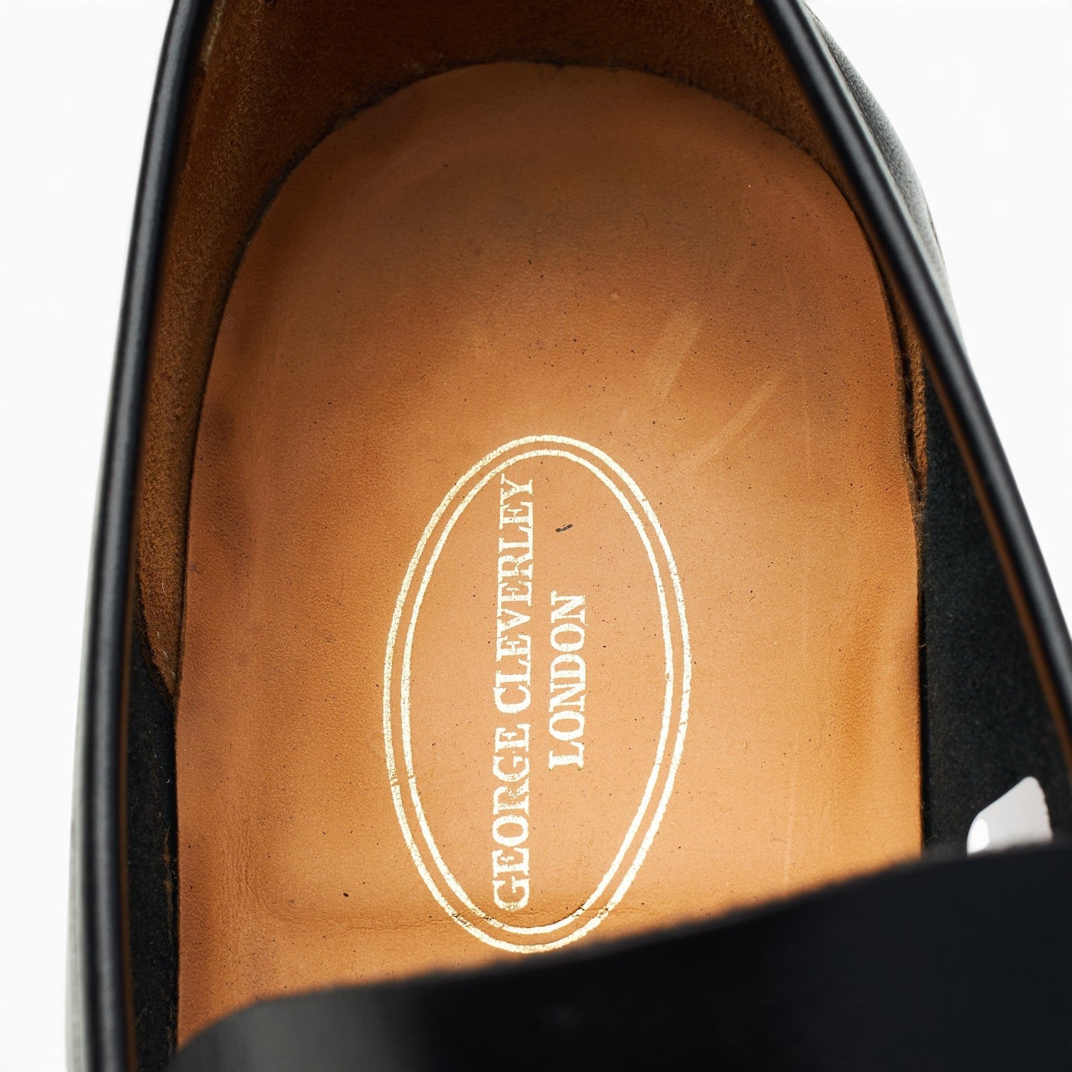 George Cleverley George mocassins cuir noir UK 7 E