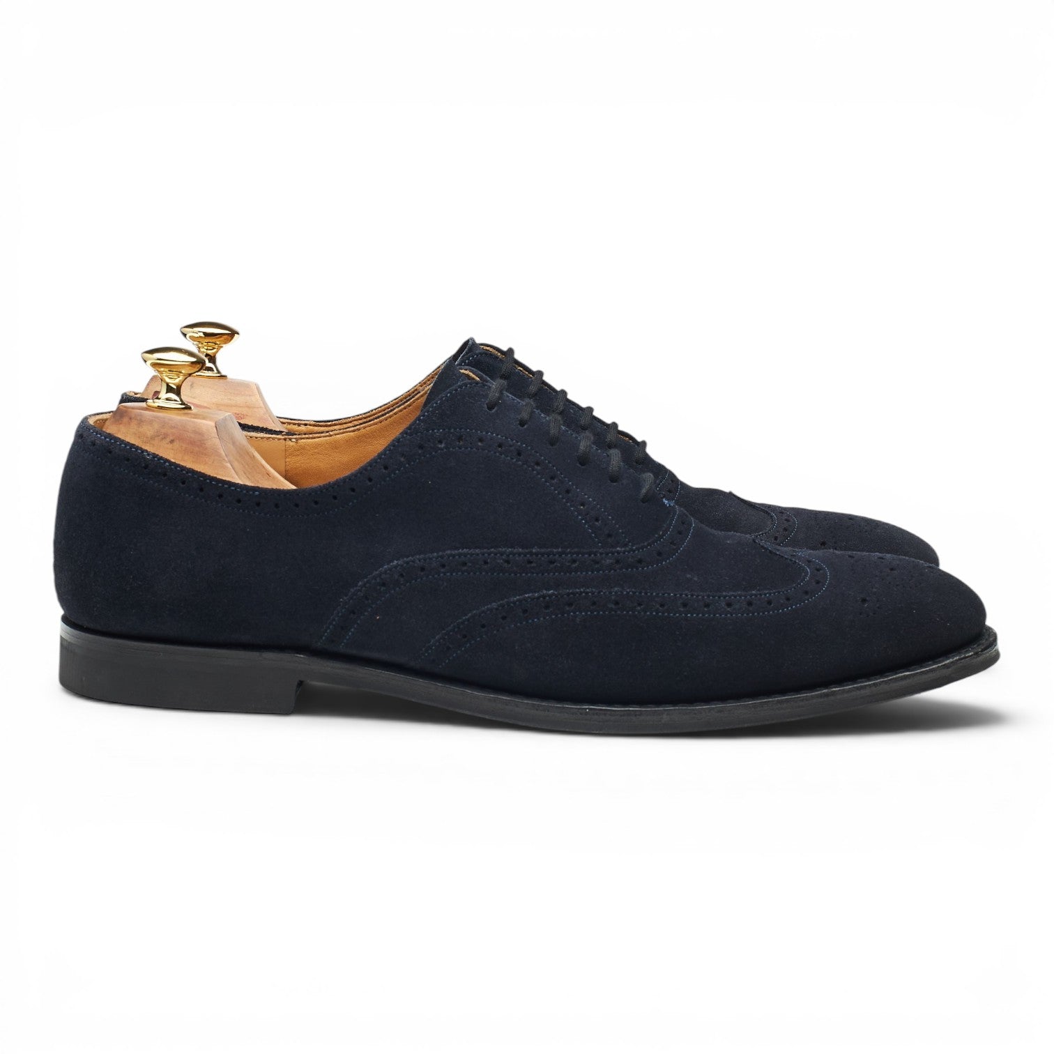 Church's Berlin richelieu daim bleu marine 9,5 UK brogue