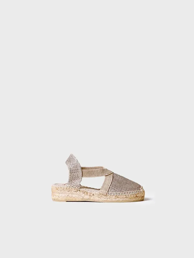 Toni Pons Edita-S espadrilles fille dorées compensées
