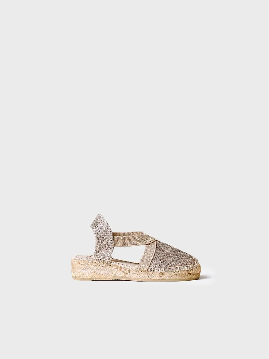 Toni Pons Edita-S espadrilles fille dorées compensées